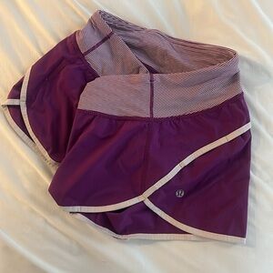 EUC Lululemon Women’s Run Speed Up Shorts